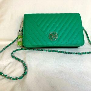 Studio Badgley Mischka Green Vegan Crossbody NWT